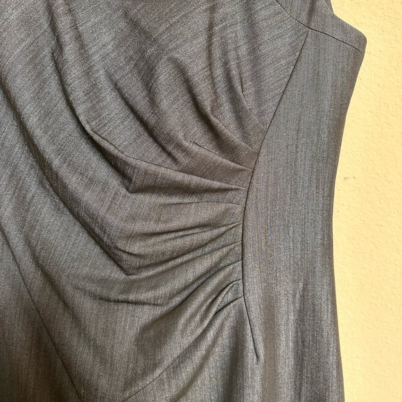 Calvin Klein Blue Ruched Asymmetrical Sheath Dress - Picture 8 of 16